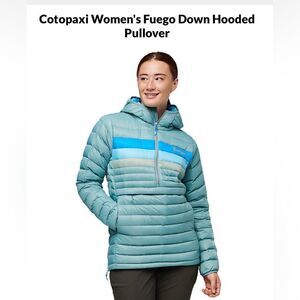 NWT Cotopaxi Fuego down hooded pullover. Medium